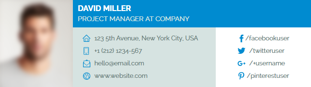 Email Signature Layout 20