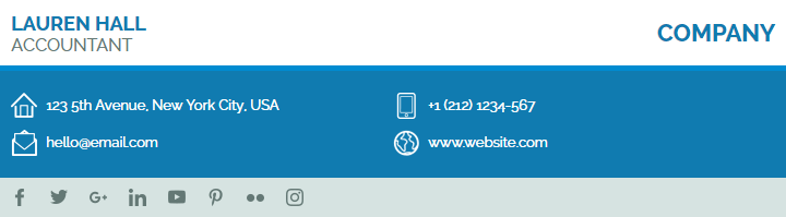 Email Signature Layout 28